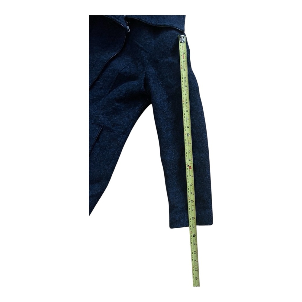 London Fog women’s winter wool like pea coat full zip Size 8 Blue and Black dots - Picture 9 of 12